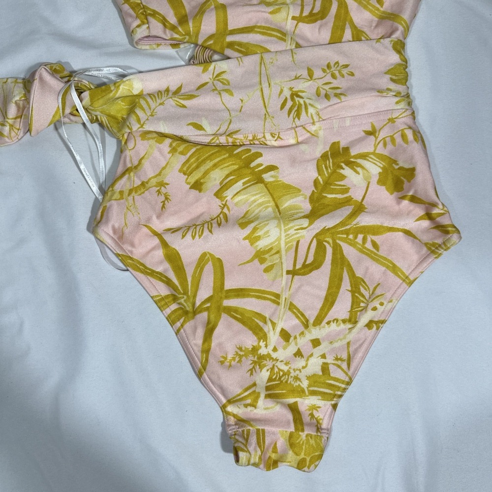 NWT ZIMMERMANN [ 2-4 US ] Golden Floral Print Scarf Tie One-Piece Swimsuit U1934 - Picture 12 of 12